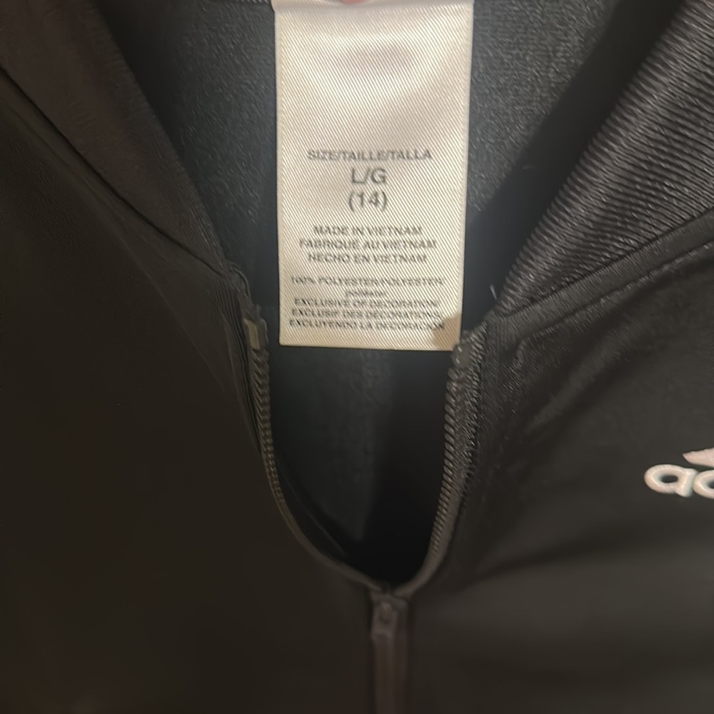 Kids adidas jacket with white stripes - Picture 3 of 5